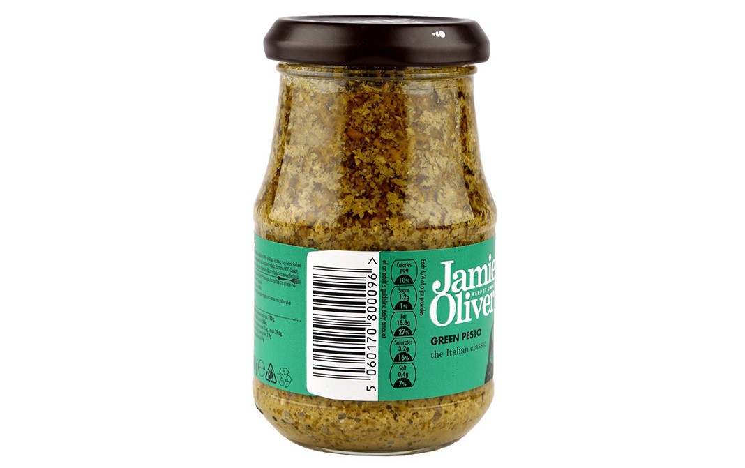 Jamie Oliver Green Pesto    Glass Jar  190 grams